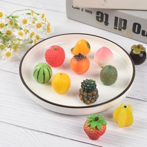 Mini Mixed Fruits 11Pcs Resin Decor Figurines