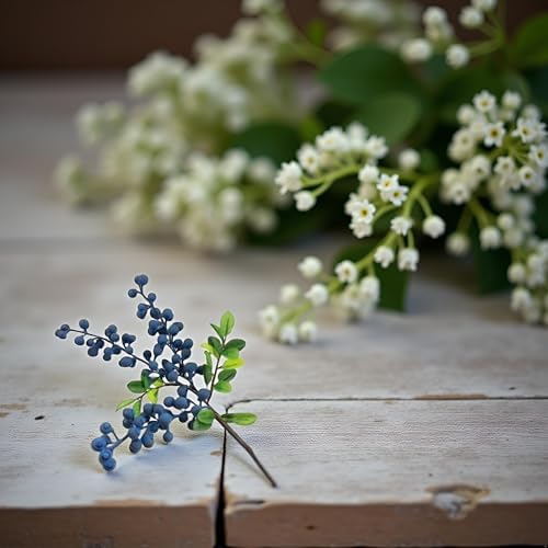 Realistic Artificial Blueberry Stem with Clusters