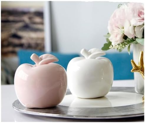 Alipher Decorative Fruit Ceramic Statue 1PCS White
