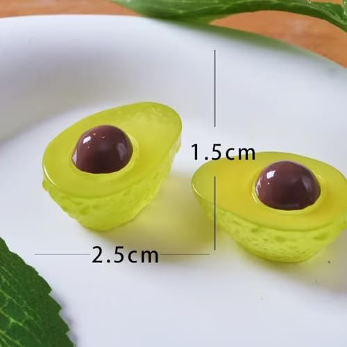 20 Pcs Glow In The Dark Mini Avocado Figurines
