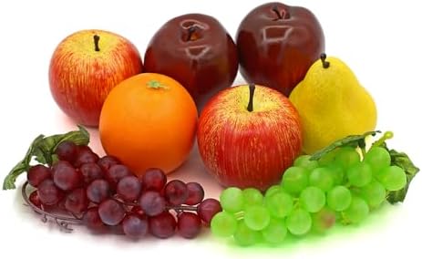 Laiiqi Artificial Fake Fruit 8 Pcs Centerpieces Decor Set