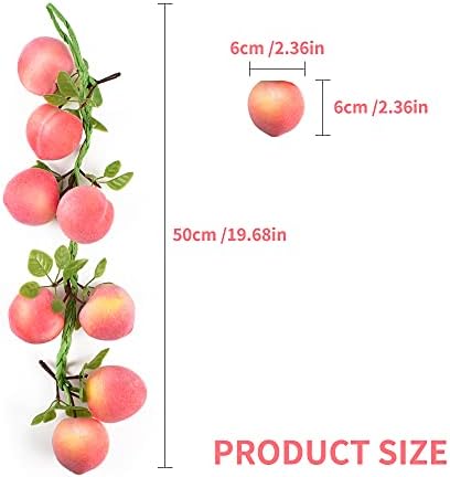 Artificial Peach Pendant 1Pcs for Home Kitchen Party Decor