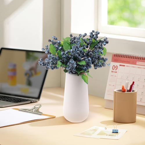 4PCS Artificial Blueberry Branches for DIY Decorations and Bouquets