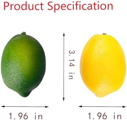 Laiiqi Artificial Lemons Limes 20 Set for Decor
