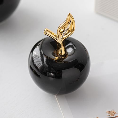MAGICLULU Realistic Ceramic Apple Statue