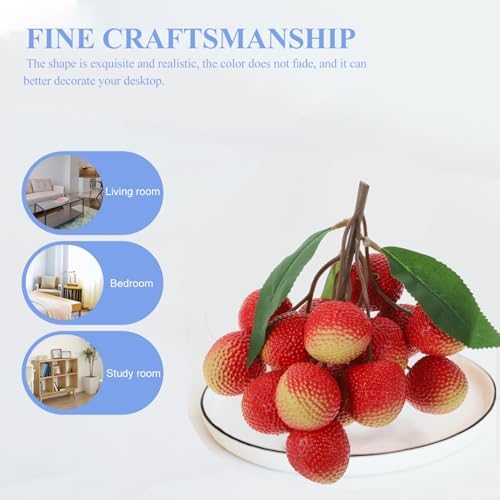 Garneck Artificial Lychee Bunch for Home Decor