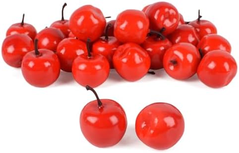 20PCS Red Mini Artificial Apples for Home Decor