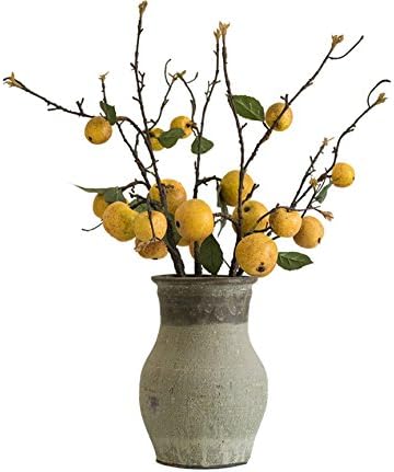 Zzooi 3PCS Artificial Pear Tree Branches with Fruits