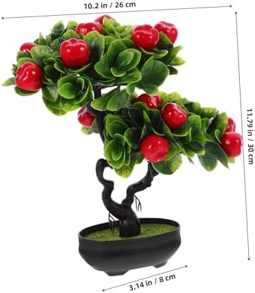 Vaguelly Realistic Artificial Fruit Tree Pot Decor