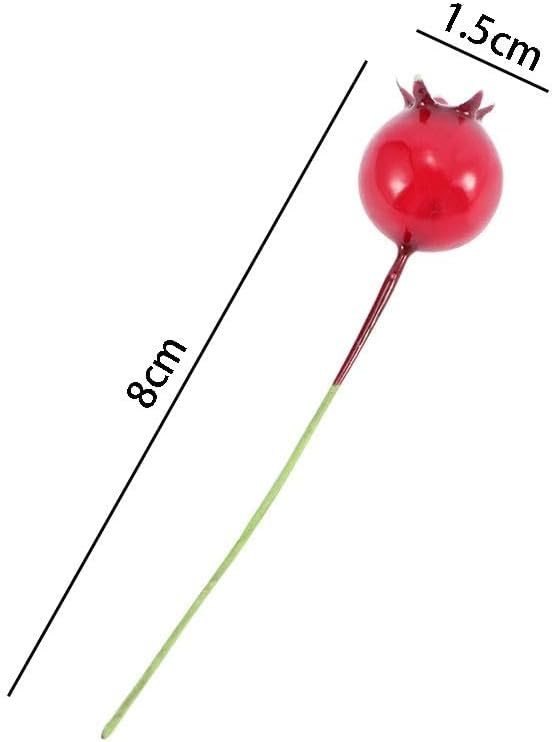 Kopida 40 Pcs Artificial Pomegranate Wire Decor