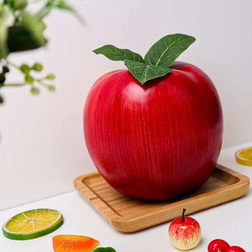 Folmywy Artificial Large Red Apple 74 Inch Decor