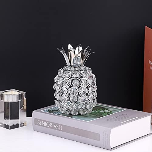 JUXYES Sparkly Crystal Pineapple Decor Ornament