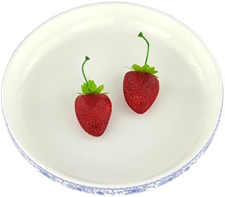 Jedfore Realistic Fake Strawberries 36 Pcs Set