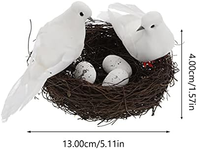 Balacoo Artificial Simulation Foam White Doves Birds Home Decor