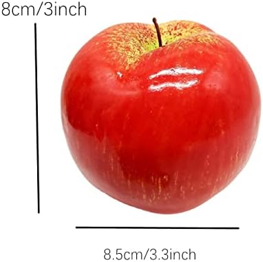 Artificial Red Apples 6PCS for Home Kitchen Decor