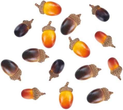 70pcs Artificial Acorns for Crafts and Decor