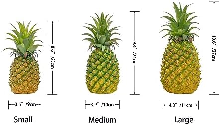 QIRMIZI 2 Pack Artificial Pineapple - Realistic Decor Fruit