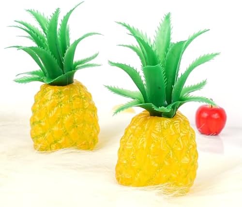 ASkinds 3 Pcs Fake Pineapple Artificial Fruit Decor Set