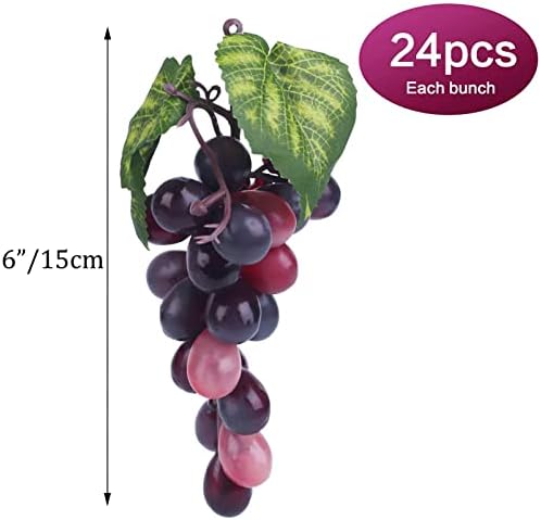 15 Bunches Artificial Grapes for Home Decor and Parties