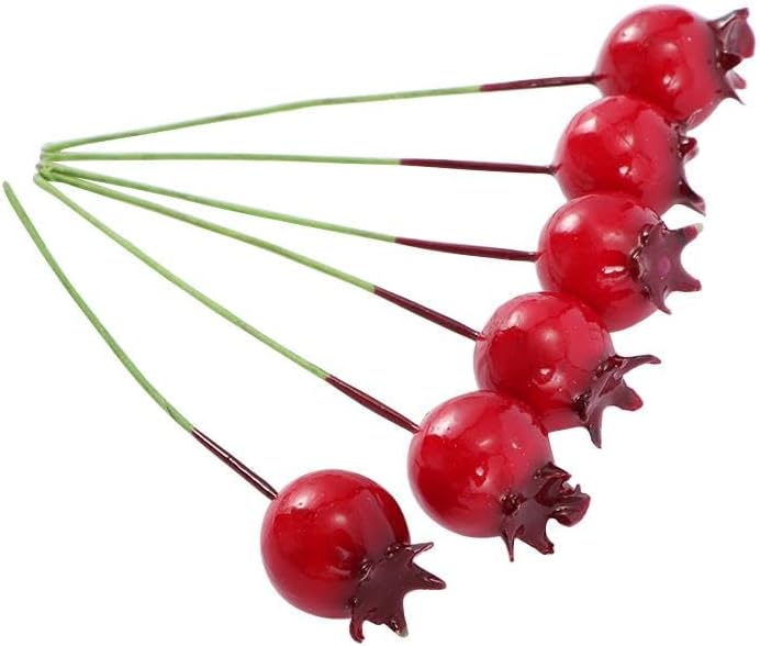 Kopida 40 Pcs Artificial Pomegranate Wire Decor