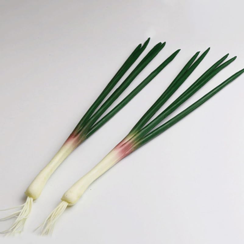 Cabilock Artificial Green Onions 6 Pack Realistic Decor