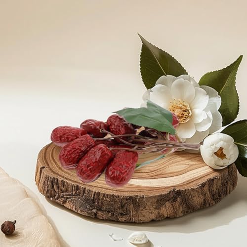Realistic Red Dates Artificial Fruit Decorations
