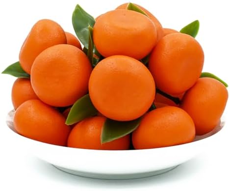 Mini 5 Clusters Artificial Oranges 15Pcs Decoration Props