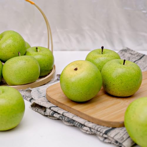 Gresorth 6pcs Lifelike Artificial Green Apple Decoration