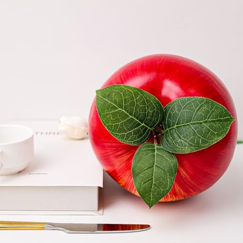 Folmywy Artificial Large Red Apple 74 Inch Decor