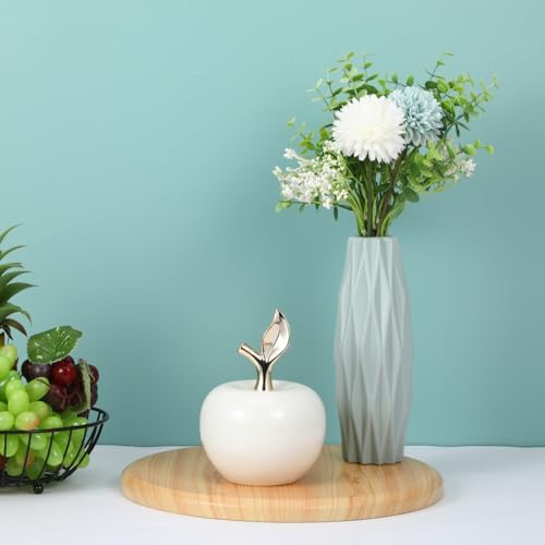 Ceramic Apple Figurine Decorative Miniature Ornament for Home
