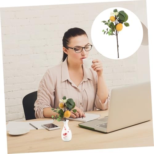 Luxshiny Spring Lemon Blueberry Artificial Fruit Branch