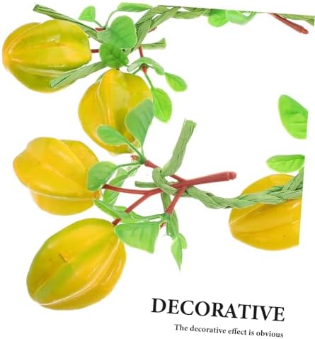 IMIKEYA Artificial Fruit Garland with Green Leaves