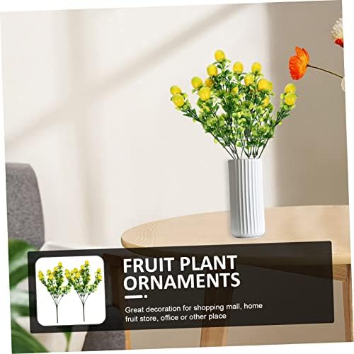 Zerodeko 2pcs Artificial Fruit Branches for Home Decor