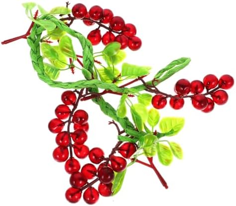 Amosfun Artificial Grape Vine Bunch Decoration