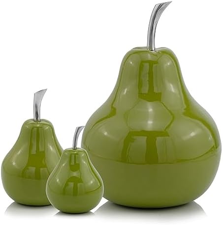 Modern Day Accents 3963 Peral Verde Green Pear Sculpture Decor