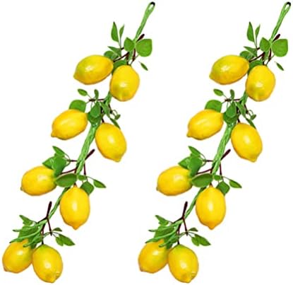 Toyvian Artificial Lemon String Garland 2 Bunches