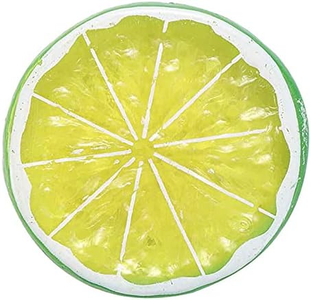 Mini Simulation Green Lemon Slices Artificial Fruit Set 20 Pcs
