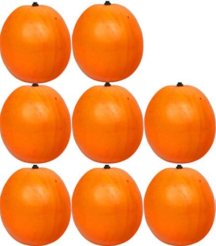 Set of 8 Decorative Life Size Faux Oranges