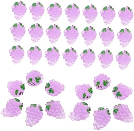 POPETPOP 20PCS Mini Grape Figurines Artificial Decor