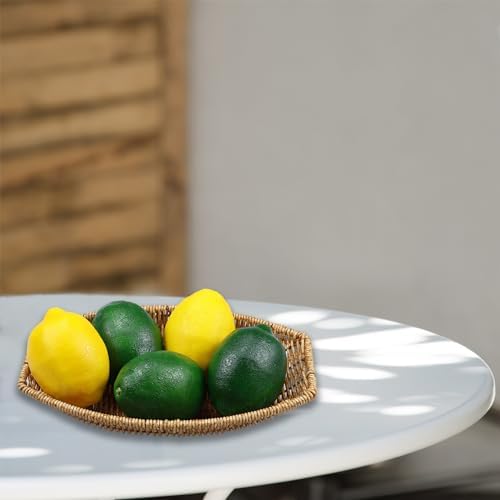 12 Pcs Fake Lemons Set Realistic Artificial Fruit for Home Decor and Photography