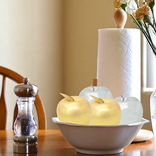 Artificial Gold and Silver Apples for Home Decor