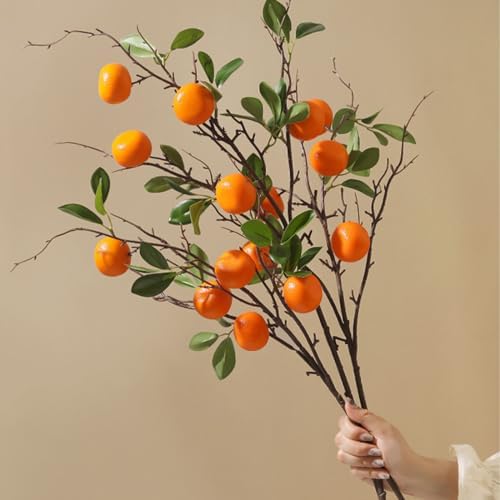 Wnvivi 10Pcs Artificial Lemon Branches for Home Decor