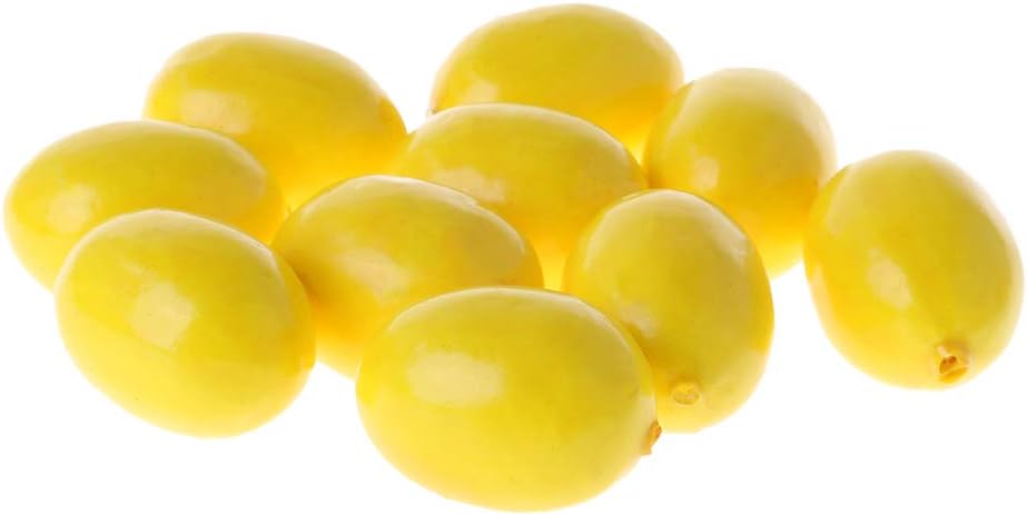 20pcs Artificial Lemon Home Decor Display