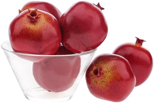 6pcs Artificial Pomegranate Decoration for Home Kitchen Wreath Party