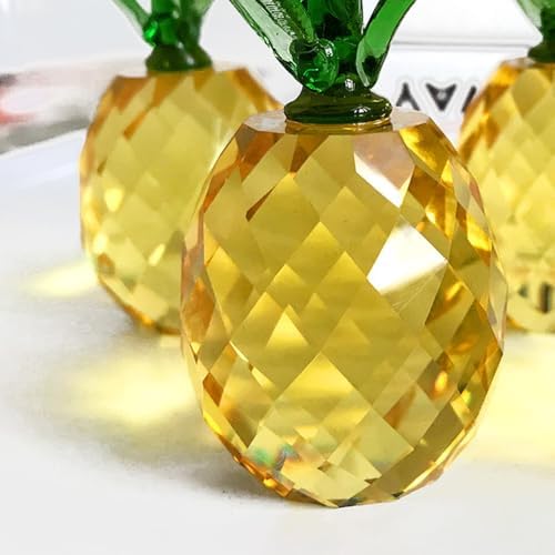 Homoyoyo Kawaii Pineapple Decor Artificial Crystal Tabletop Decoration