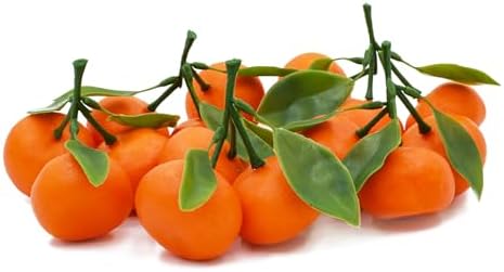 Mini 5 Clusters Artificial Oranges 15Pcs Decoration Props