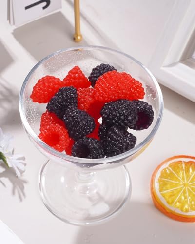 20 Pieces Artificial Raspberry for Decor and Photo Props