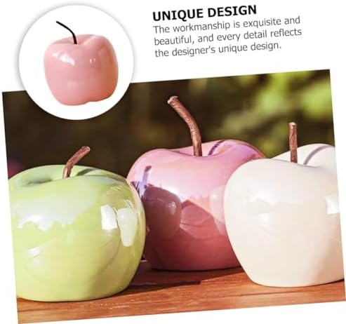 BESPORTBLE Pink Artificial Apple Sculpture Decor