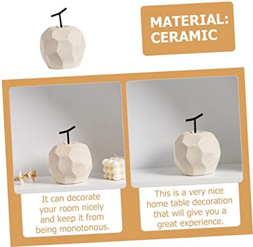Amosfun 1pc Ceramic Fruit Art Decor for Home Desktop