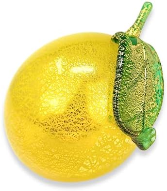MY ITALIAN DCOR Murano Glass Lemon Figurine
